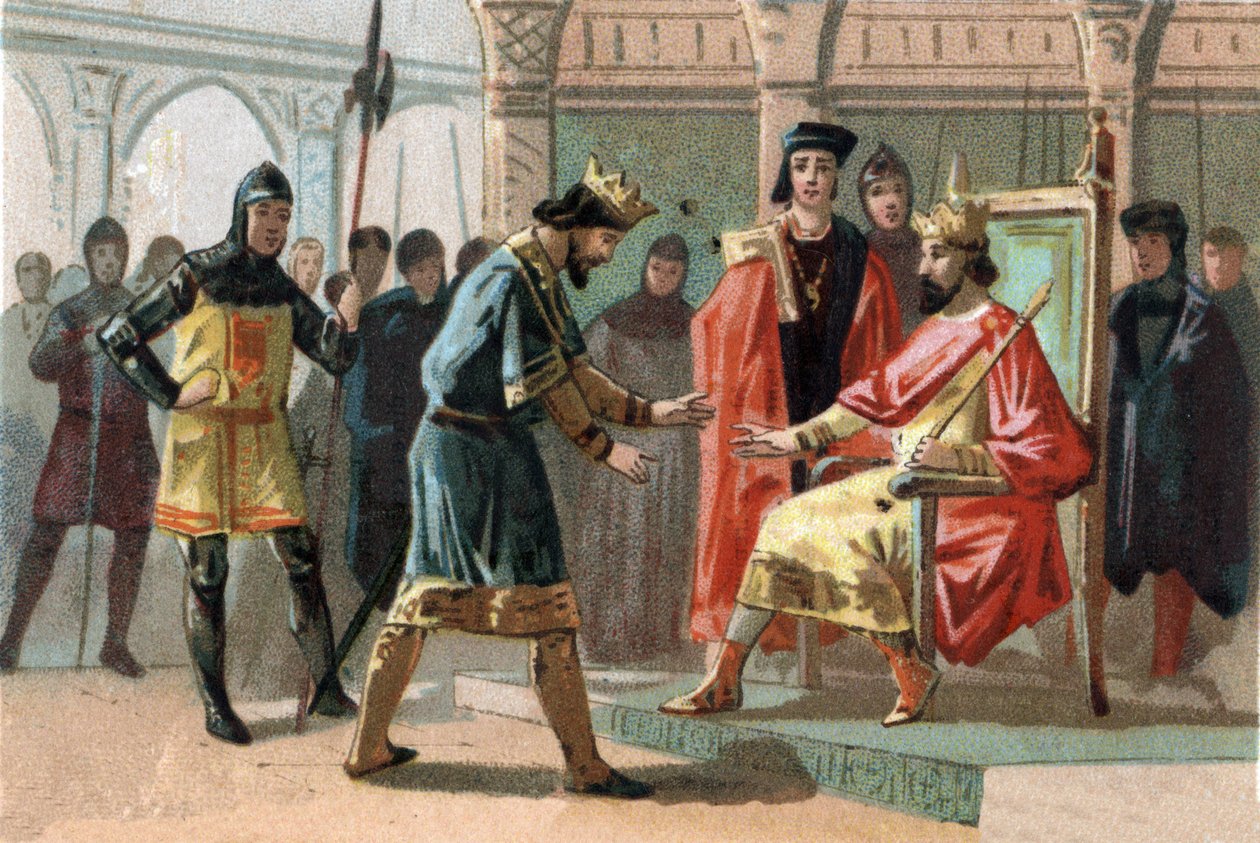 Kortrijk sakinleri tarafından tehdit edilen Kont Louis de Crecy, Fransa Kralı Charles Le Bel