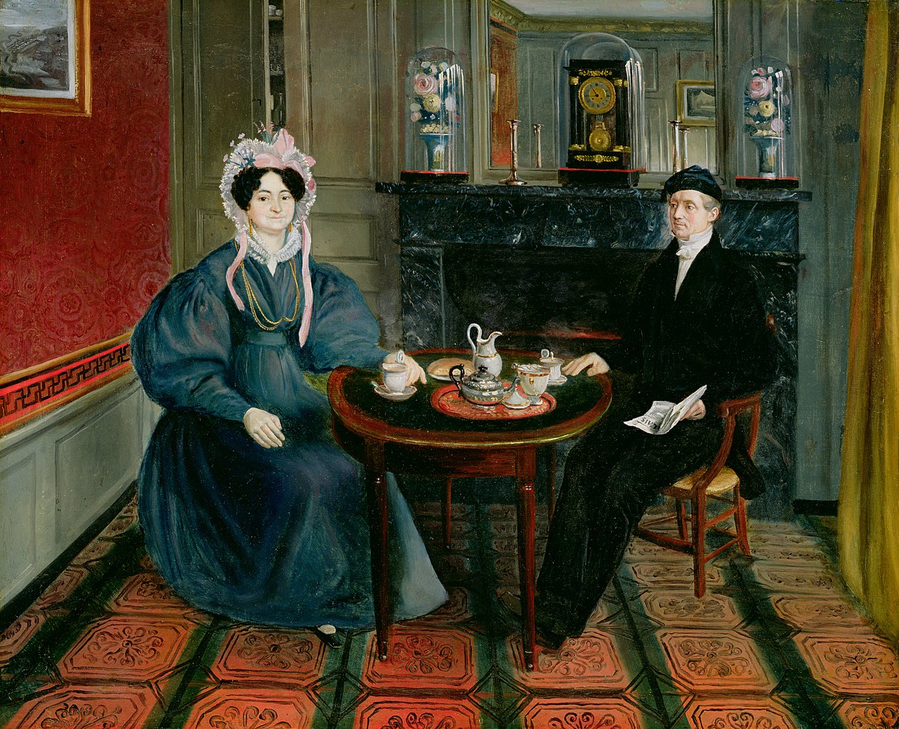 Çay İçen Çift, 1830 dolayları by French School