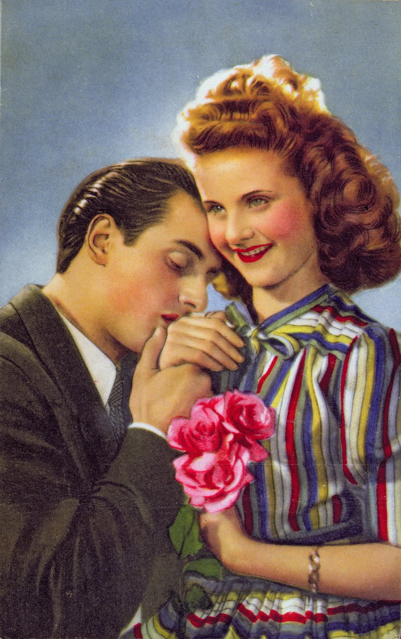 Güllü çift, 1930 dolayları by French School