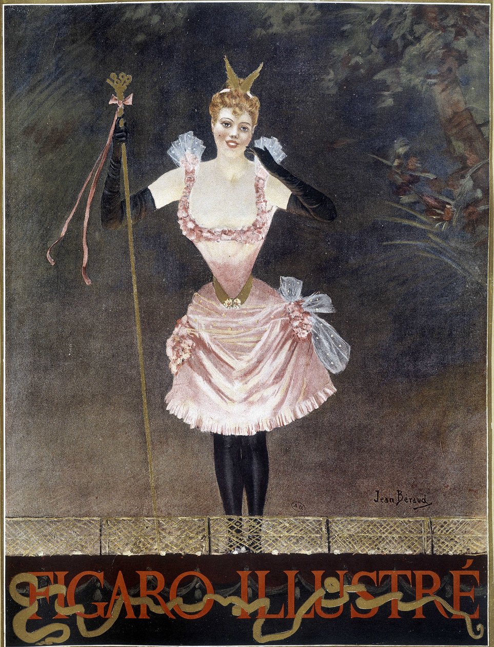 Dansçı - “” Figaro Illustrated”ın kapağı, n.d. by French School