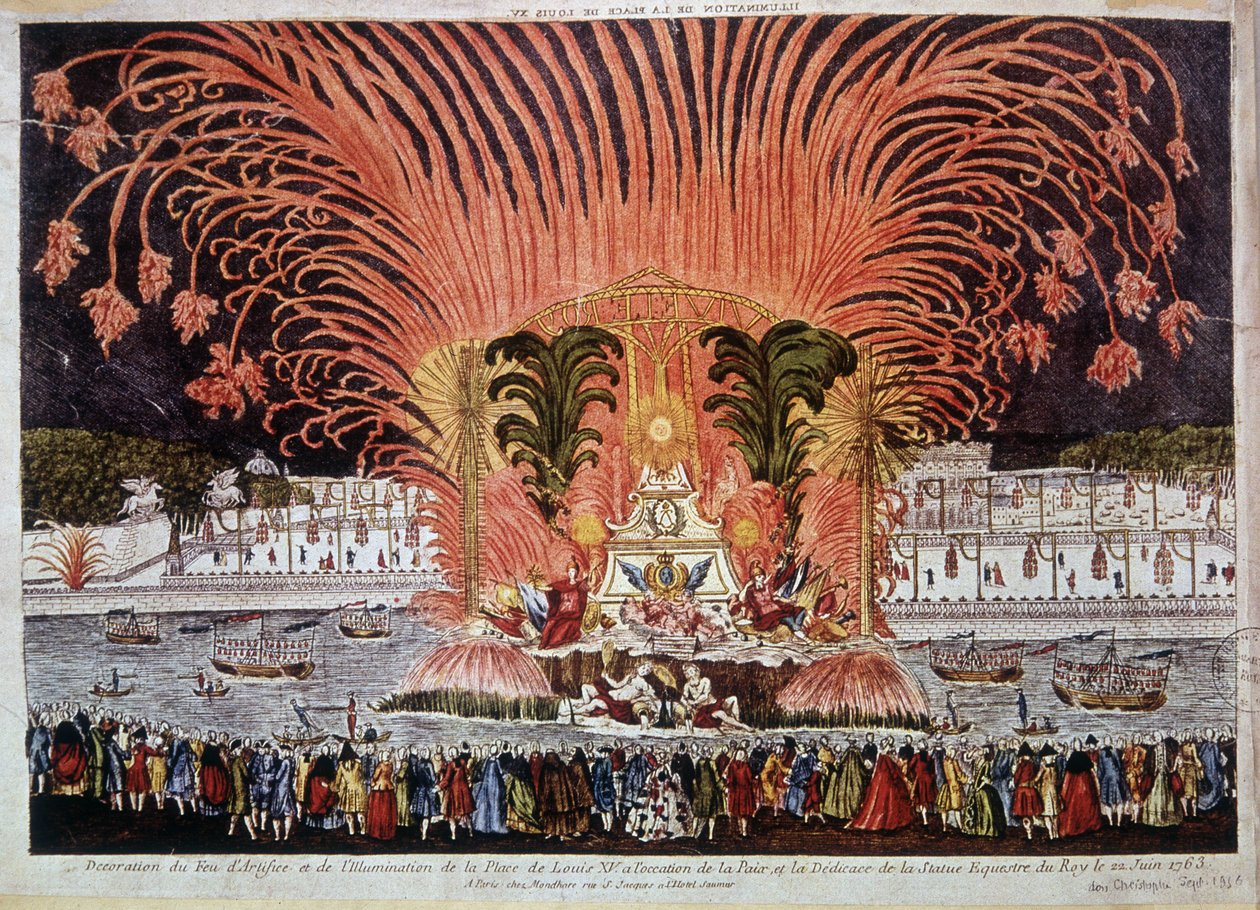 Barış vesilesiyle Place de Louis XV