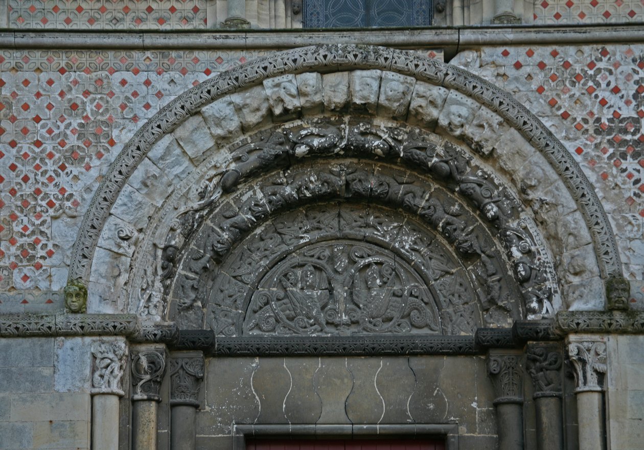 Kuzey kapısının bir detayını gösteren by French School