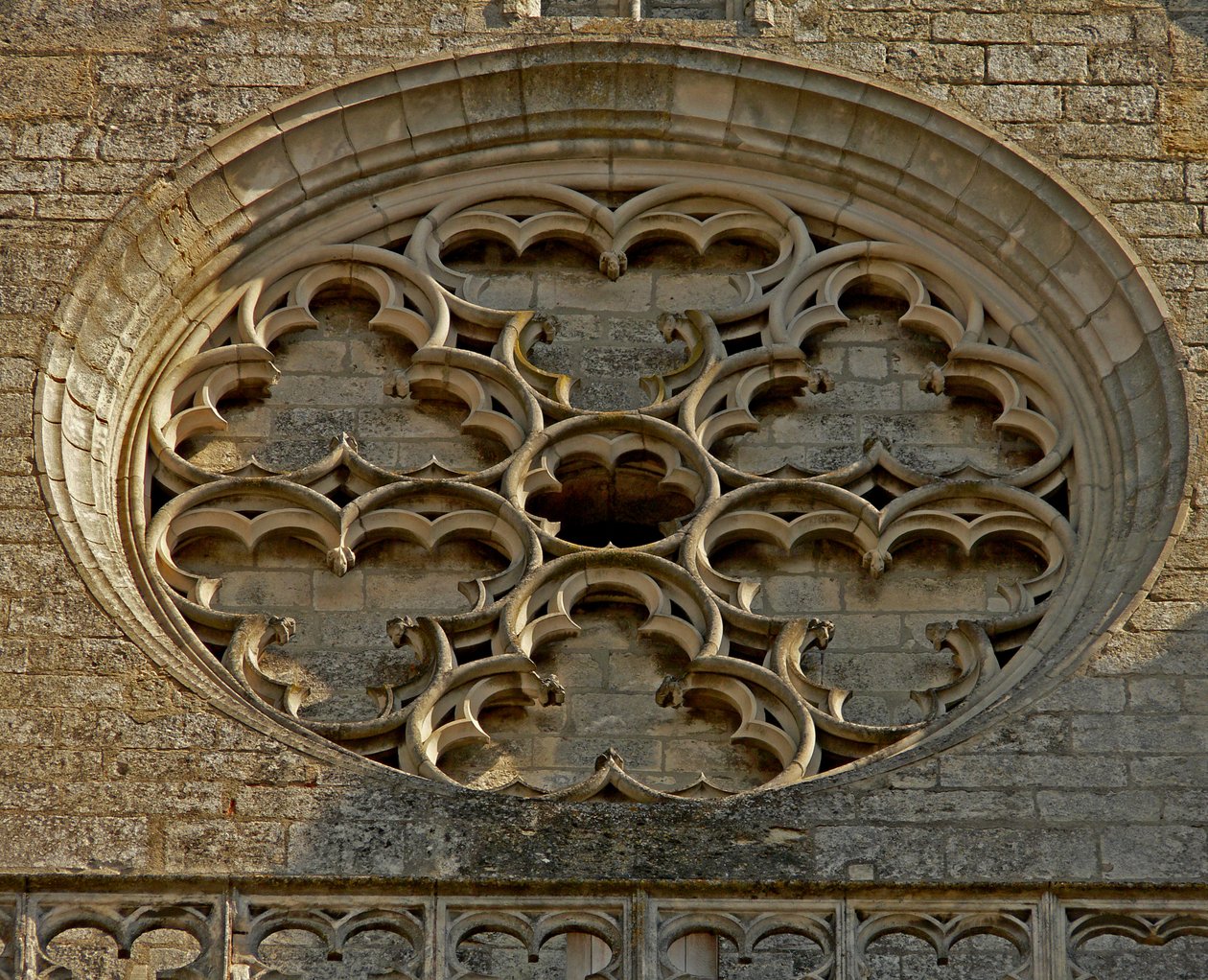 Batı cephesinde bir rozet tasviri by French School