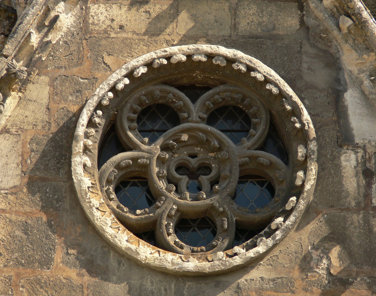 Batı cephesinde bir rozet tasviri by French School