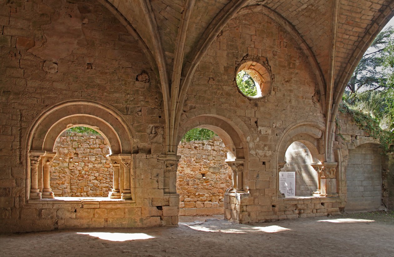 poligonal apsisin bir bölümünü gösteren by French School
