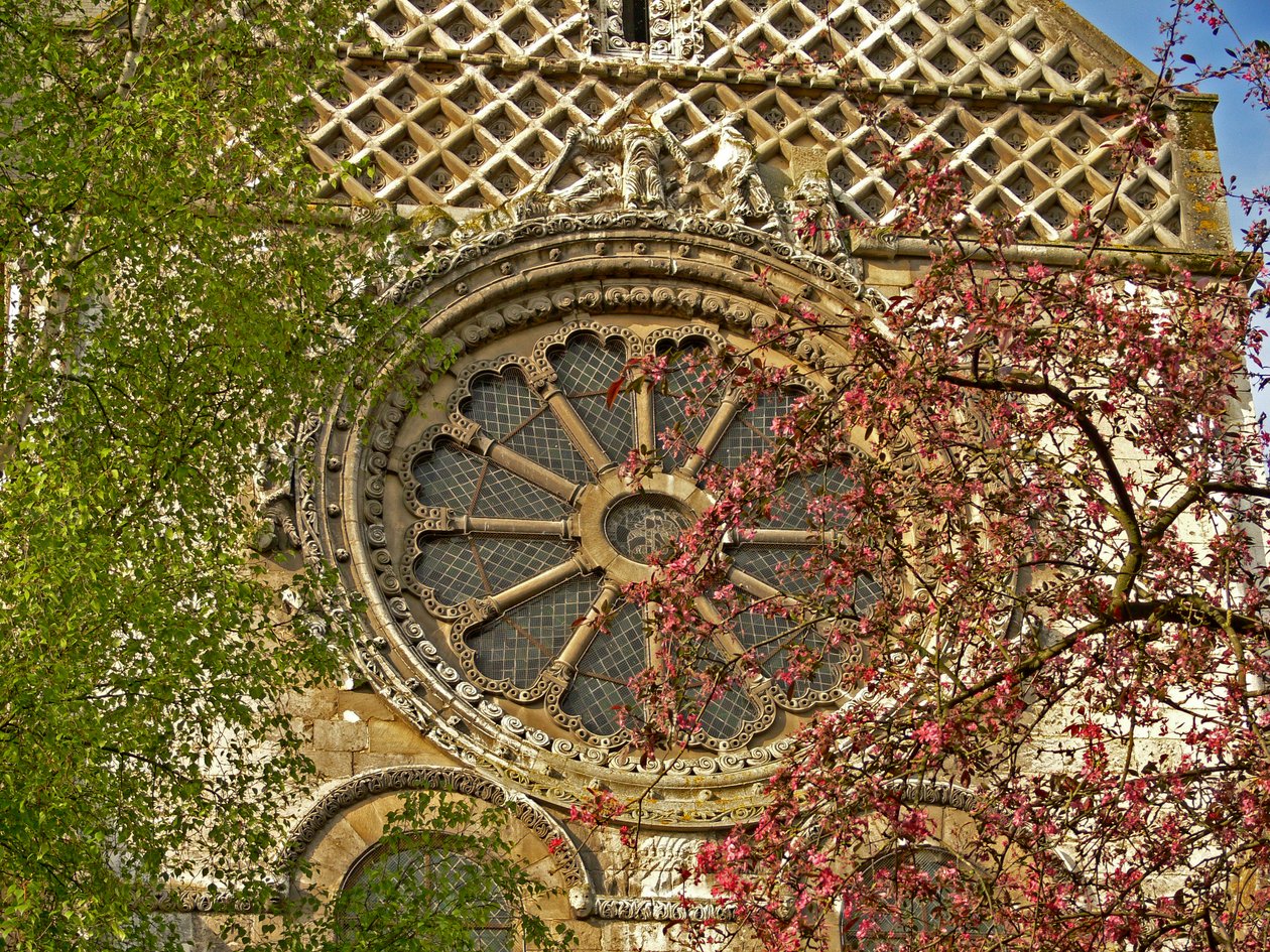 Kuzey cephesinde Çarkıfelek tasviri by French School