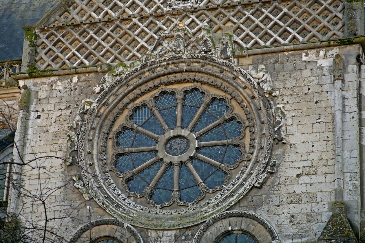 Kuzey cephesinde Çarkıfelek tasviri by French School