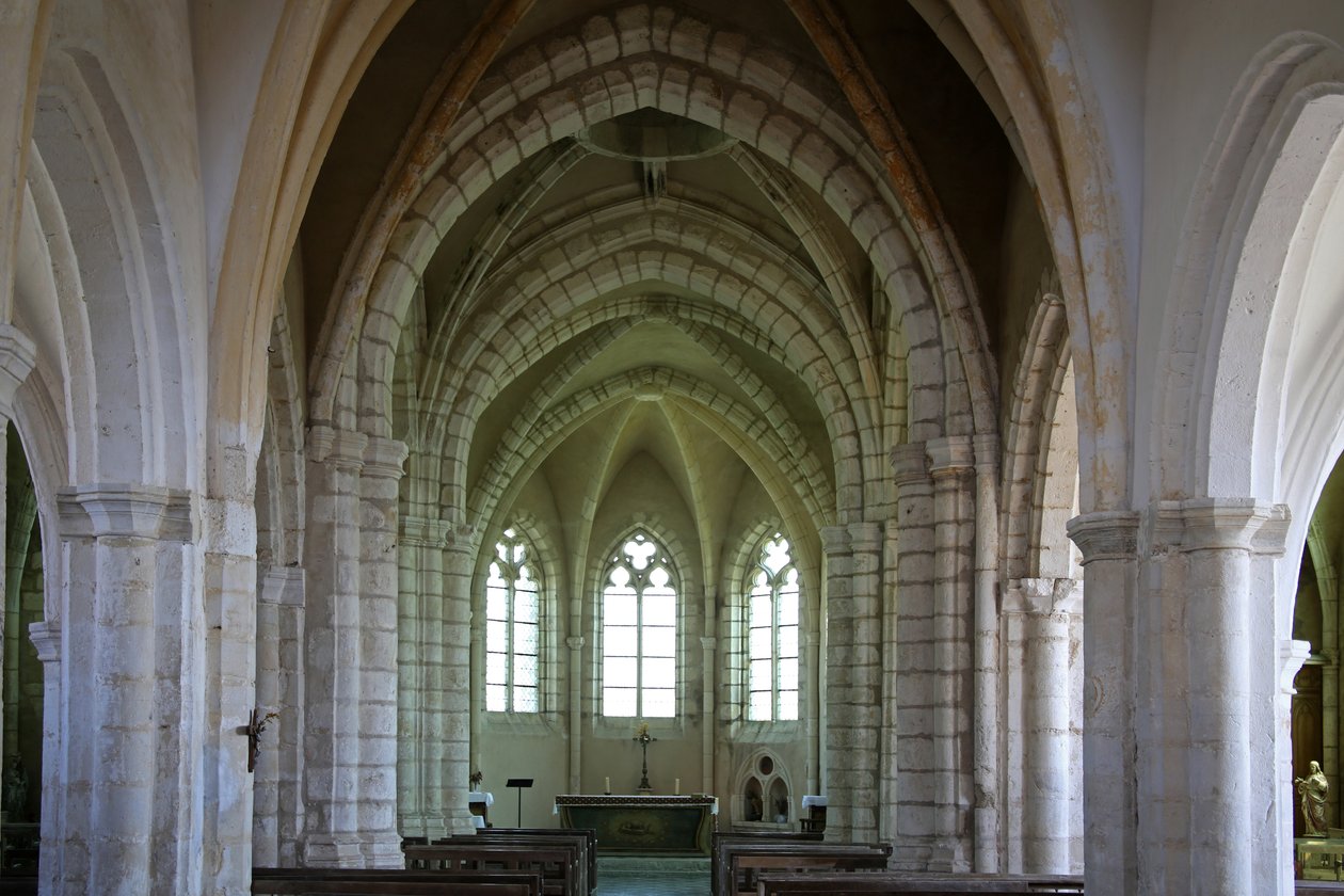 Kilisenin doğu ucunu gösteren by French School