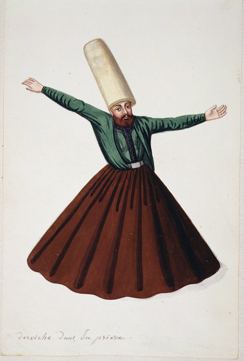 Duada Derviş, Osmanlı dönemi, 18. yüzyılın üçüncü çeyreği (kağıt üzerinde wc) by French School