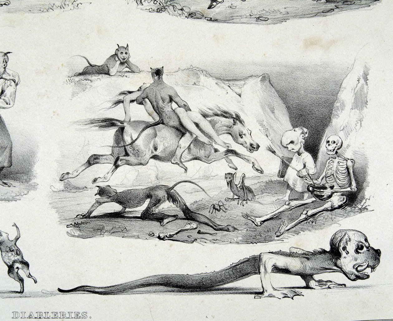 Diableries (şeytanın görüntüleri) - Le Poitevin tarafından by French School