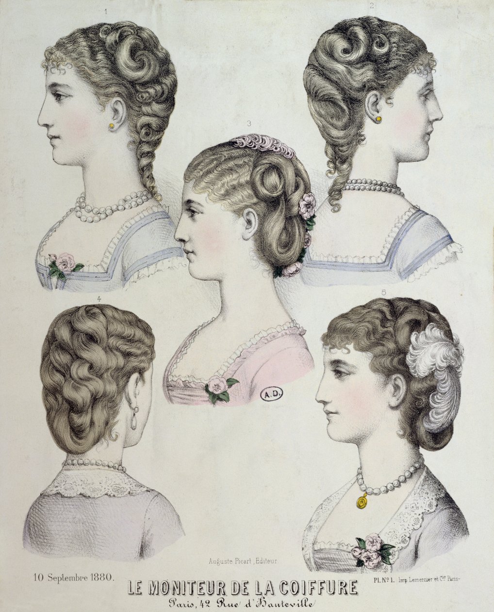 Farklı saç modelleri, Le Moniteur de la Coiffure