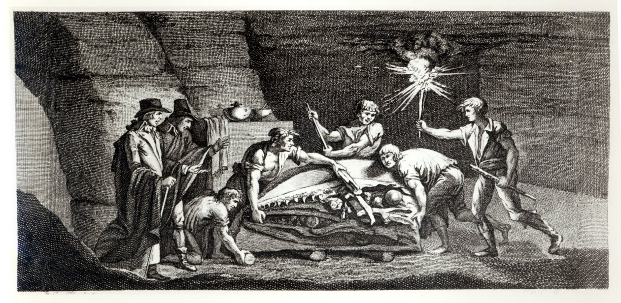 Tarih öncesi bir hayvanın kemiklerini keşfetme, Histoire naturelle de la Montagne Saint-Pierre de Maastricht