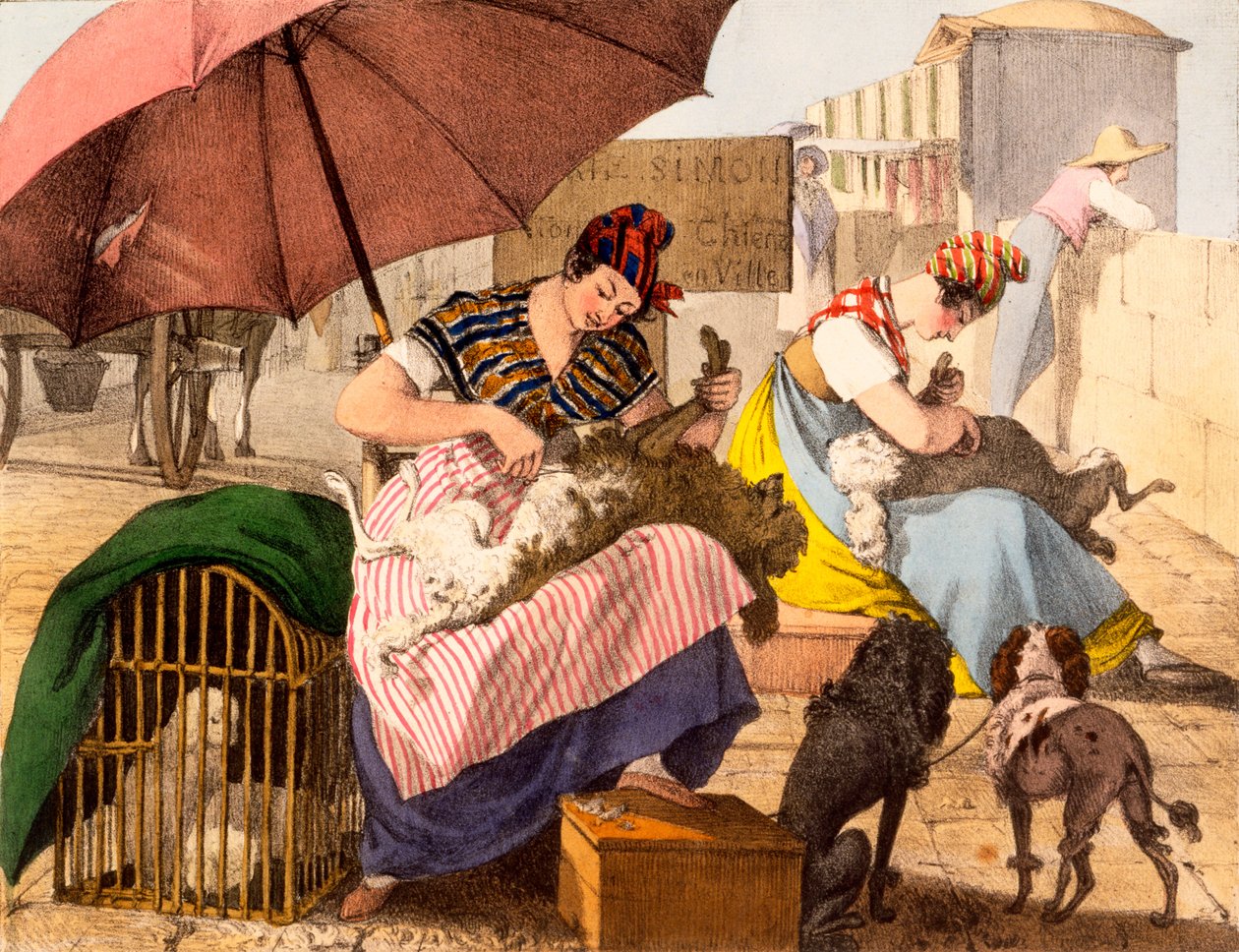 Köpek Bakıcıları, 1820 by French School