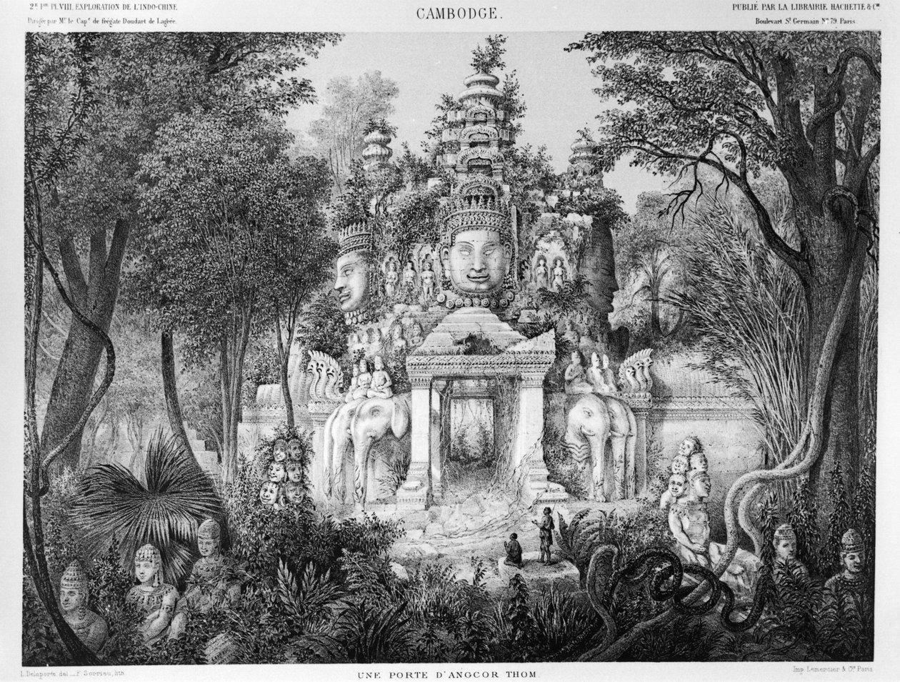 Angkor Thom Kapısı, Atlas du voyage deexploration en Indochine
