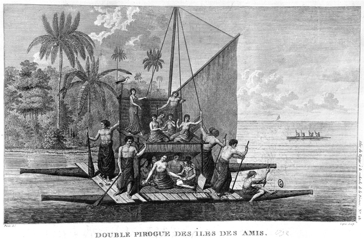 Dost Adaların Çifte Pirogue