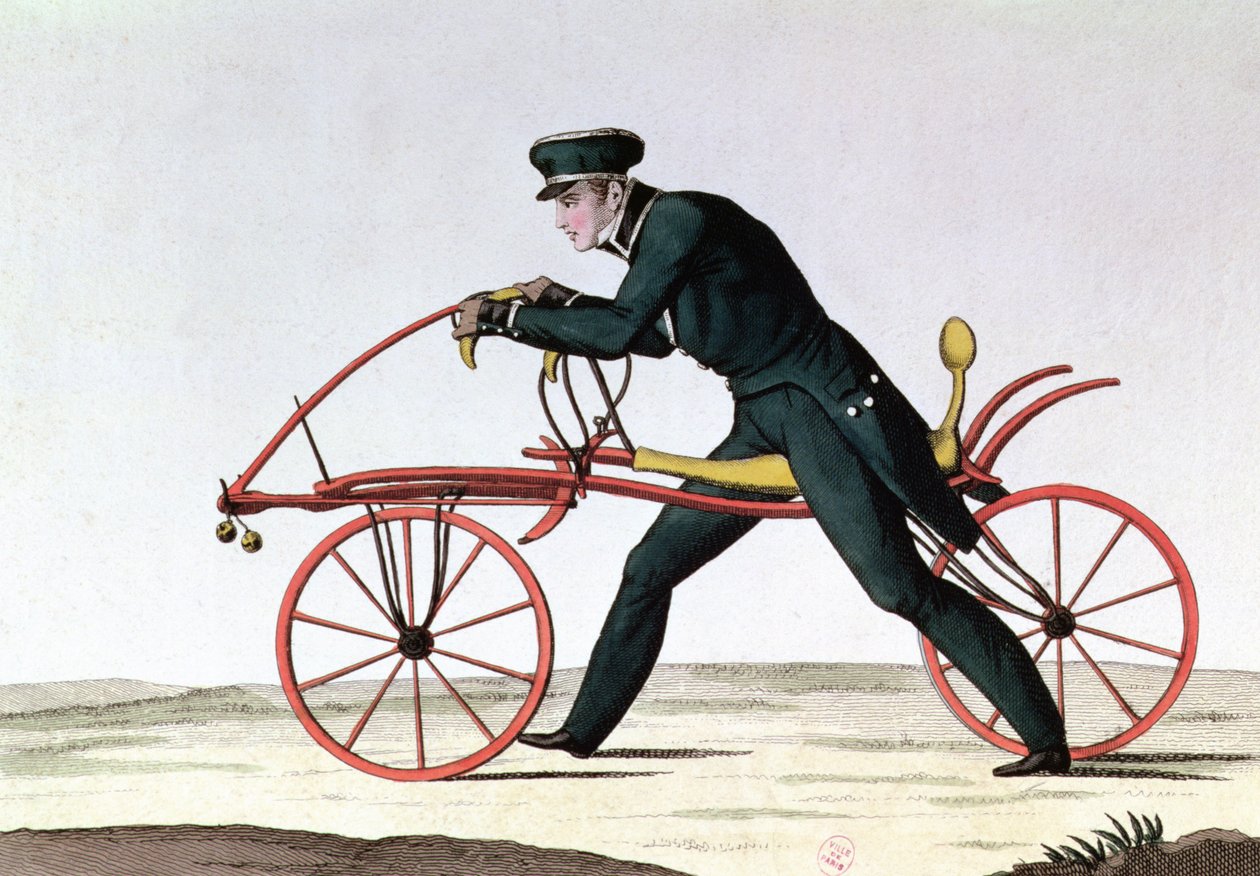 Draisienne, bisikletin atası, 1816