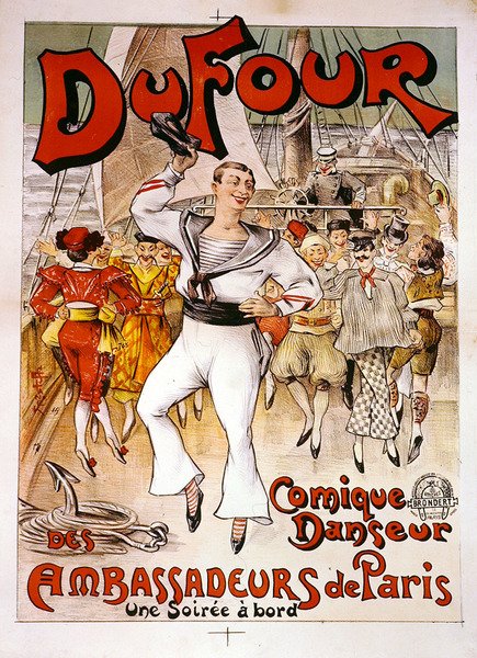 Du Four posteri (renkli taş) by French School