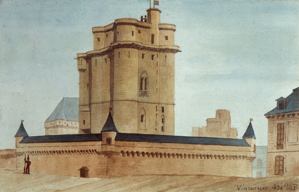 Vincennes kalesinin zindanı by French School