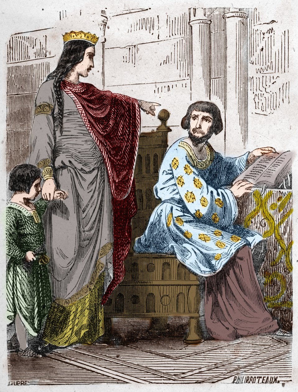 Capetians Hanedanı: Arles Constance (986-1032), Fransa Kraliçesi, Dindar II. Robert ile (972-1031). by French School