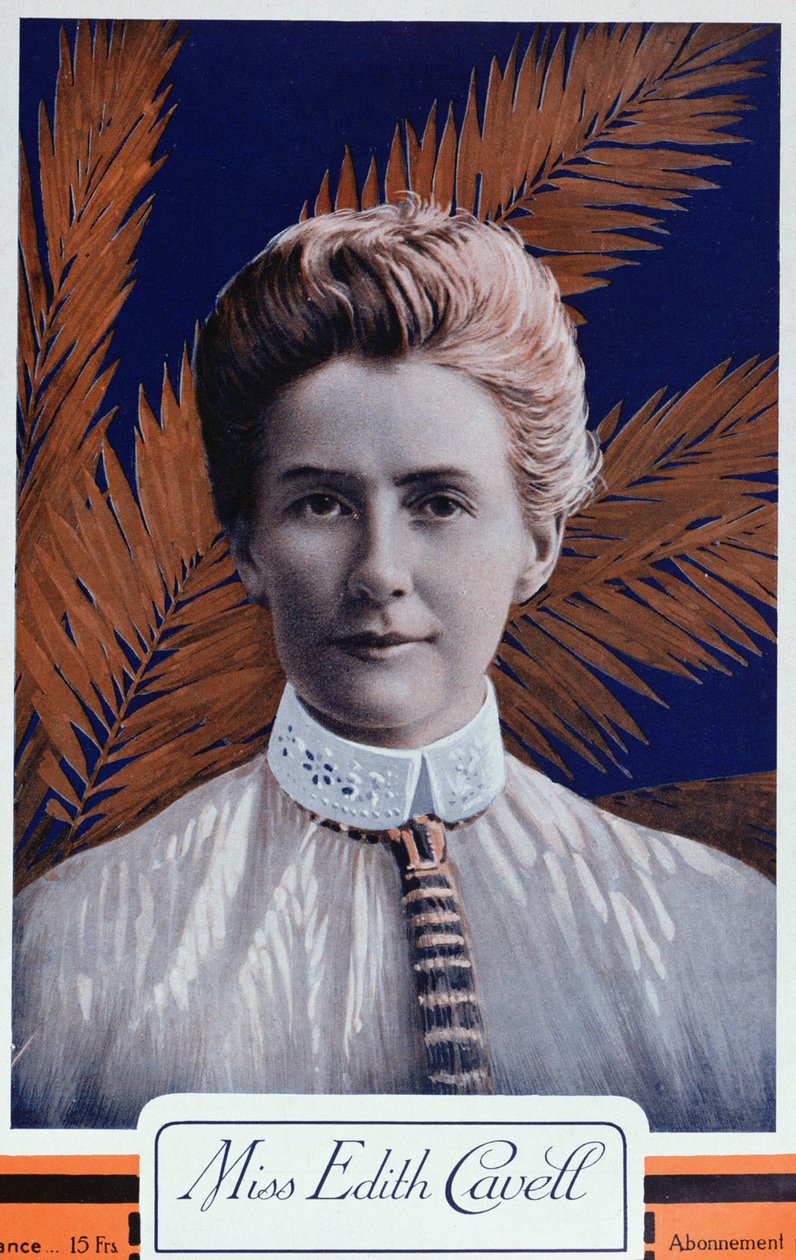 Edith Cavell (1865-1915), Le Petit Journal, 1915 by French School