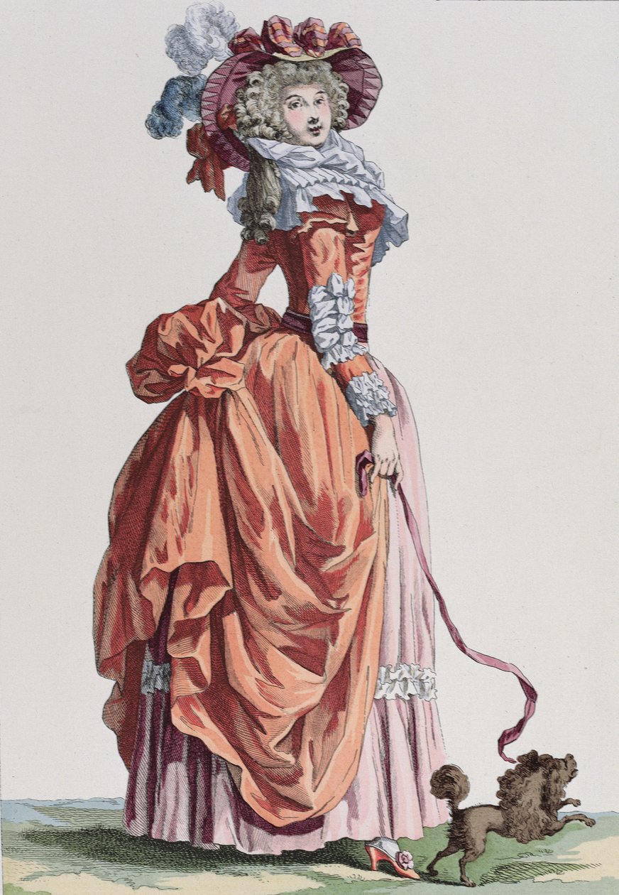Bacquoy tarafından oyulmuş Galerie des Modes et Costumes Francais