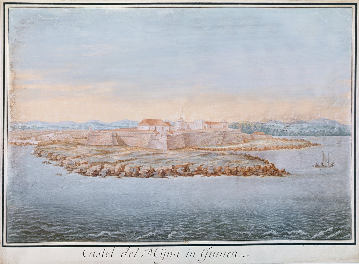 Elmina Kalesi, Gine (kağıt üzerinde wc) by French School