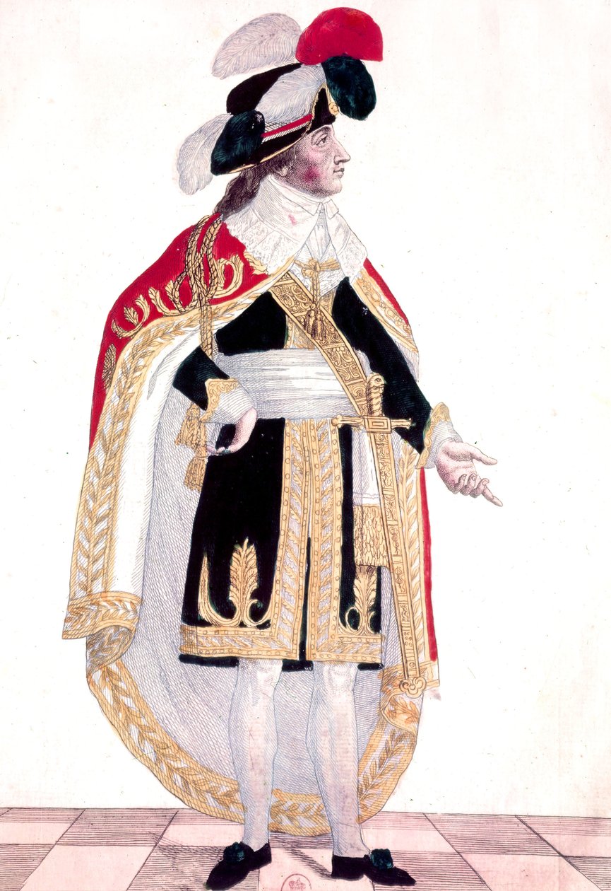 Emmanuel Joseph Sieyes (renkli gravür) by French School