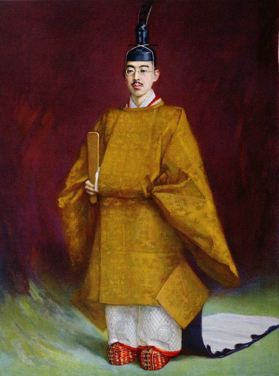 İmparator Hirohito (1901-1989) Taç Giydirme Kostümü, 1928 by French School