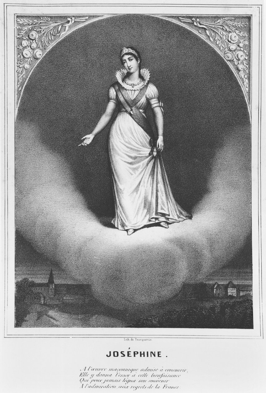 İmparatoriçe Josephine de Beauharnais (1763-1814) ve Masonluk, c.1846 by French School