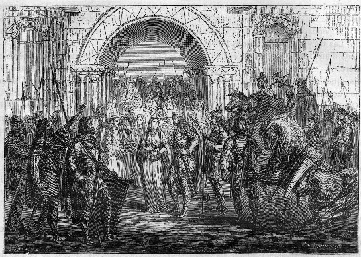 Francs ve Galsuinte veya Galswinthe kralı Chilperic I