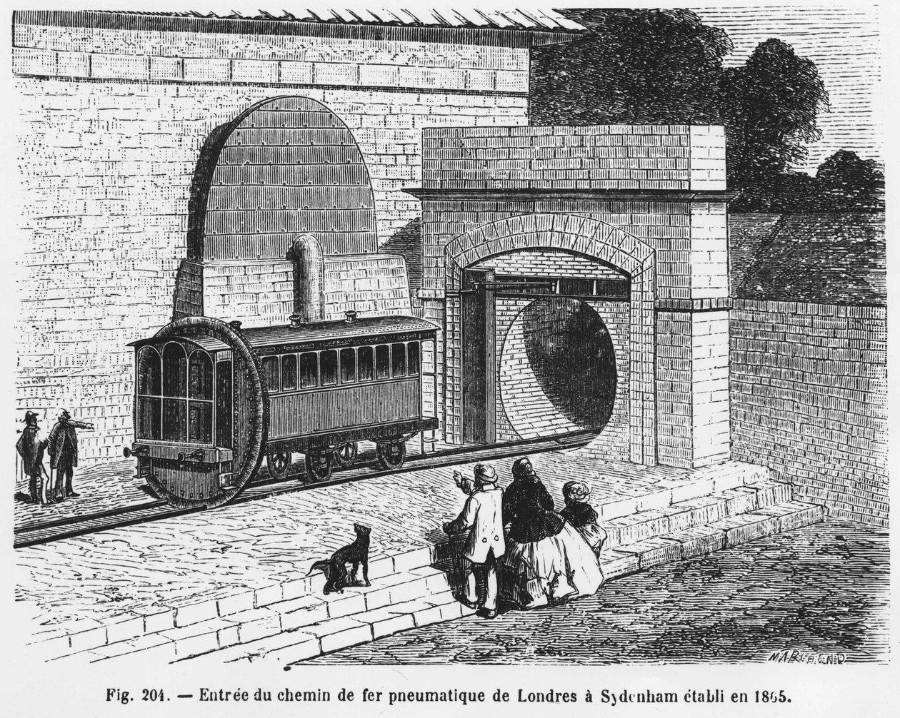 1865 yılında L. Figuier tarafından “Bilim Harikaları”nda kurulan Londra