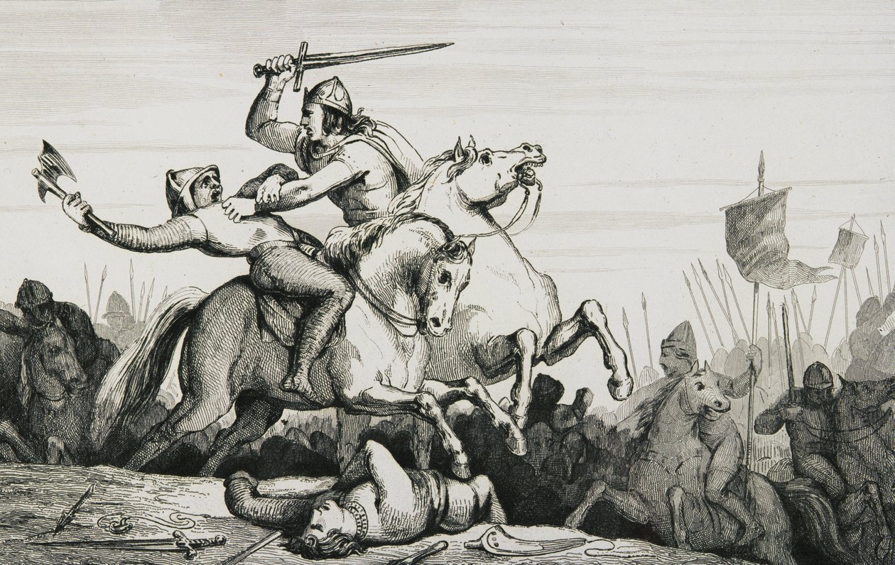 Eudes (860-98), Normanlara karşı savaşta, Colart tarafından yayınlanan 