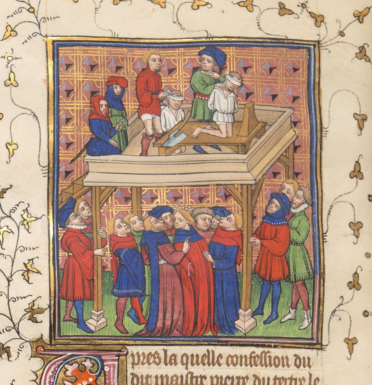 Chronicles of France veya St. Denis'ten infaz by French School
