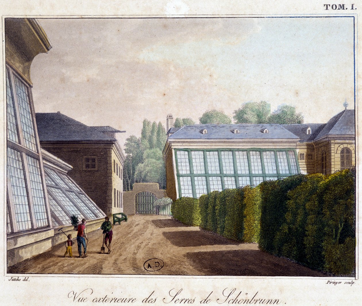 Sch¿nbrunn seralarının dış görünümü - Kont Alexandre de Laborde, Paris, Didot l