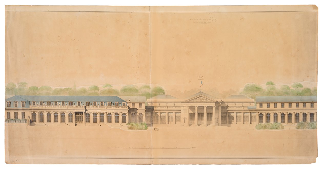Chateau de Neuilly cephesi by French School