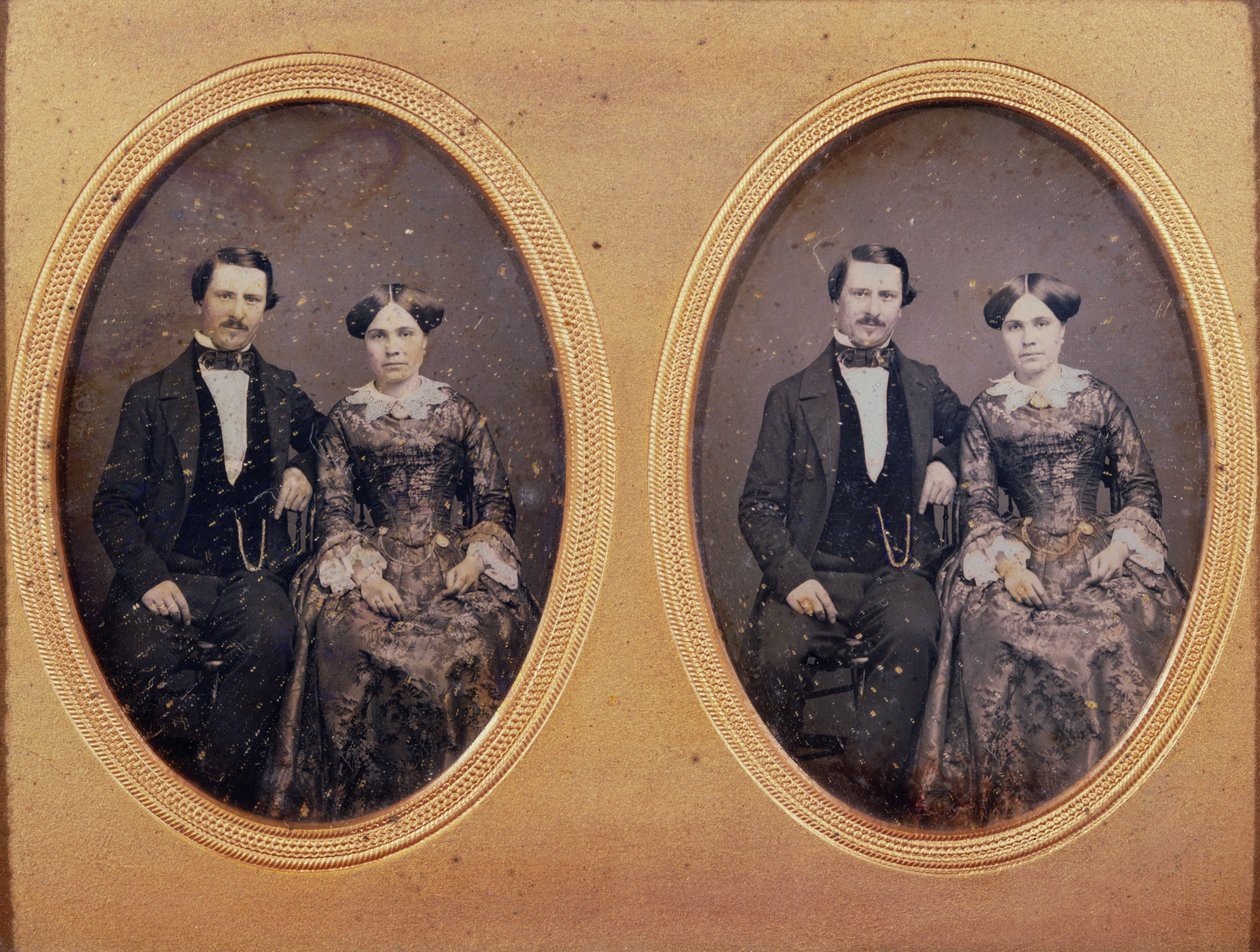 Aile grubu, c.1840 (dagerreyotipi) by French School