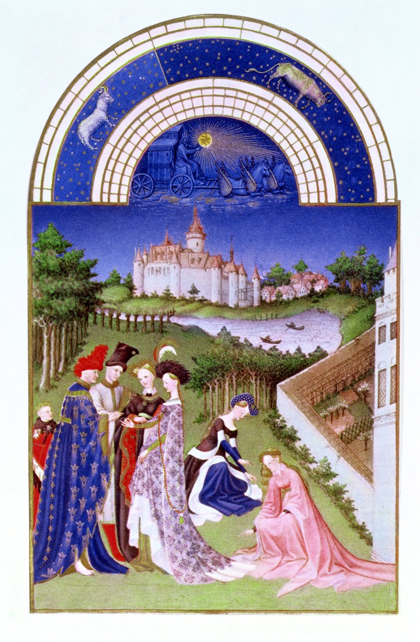 Nisan ayının faksı: Tres Riches Heures du Duc de Berry