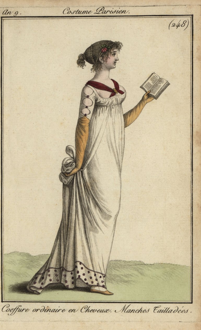 Şık kadın kitap okuyor by French School
