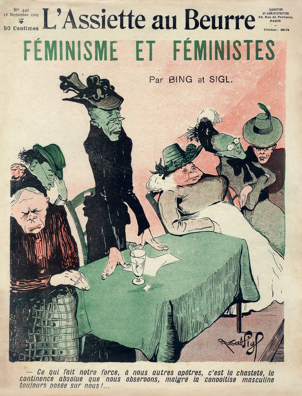Feminist Karikatür, Fransız Hiciv Dergisi 