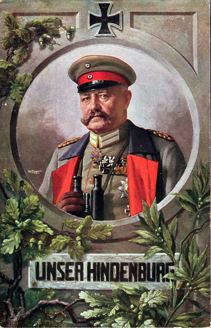 Mareşal Paul von Hindenburg (1847-1934) by French School