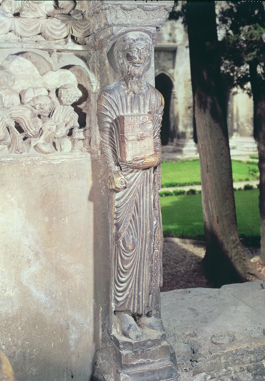 Manastırdaki bir sütun üzerinde Gamaliel figürü by French School