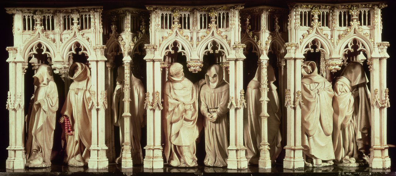 Jean de Marville (ö.1389), Claus Sluter (ö.14056) ve Claus de Werve (c.1380-1439), tarafından yaptırılan, Burgonya Dükü Cesur Philip