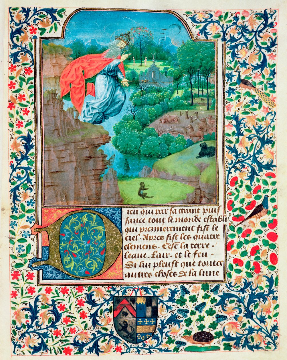 Fol.1 Dünyanın Yaratılışı, Traite de Medecine