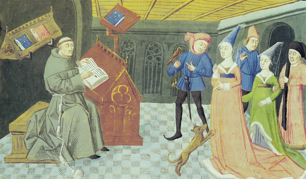 Fol.79r Carlo Marsuppini (d.1453) Buonaccorso da Montemagno tarafından Controversia de Nobilitate
