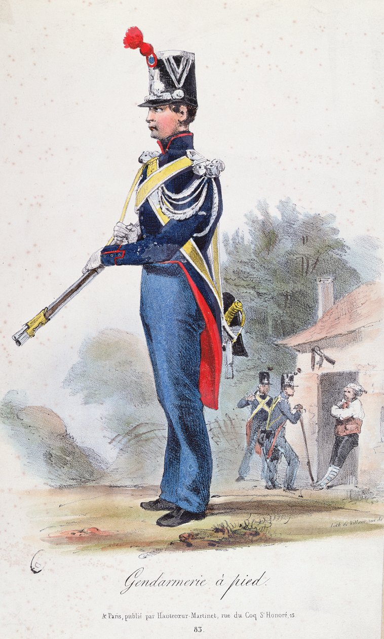 Piyade Piyadesi, Hain tarafından kazınmış, c.1830 by French School