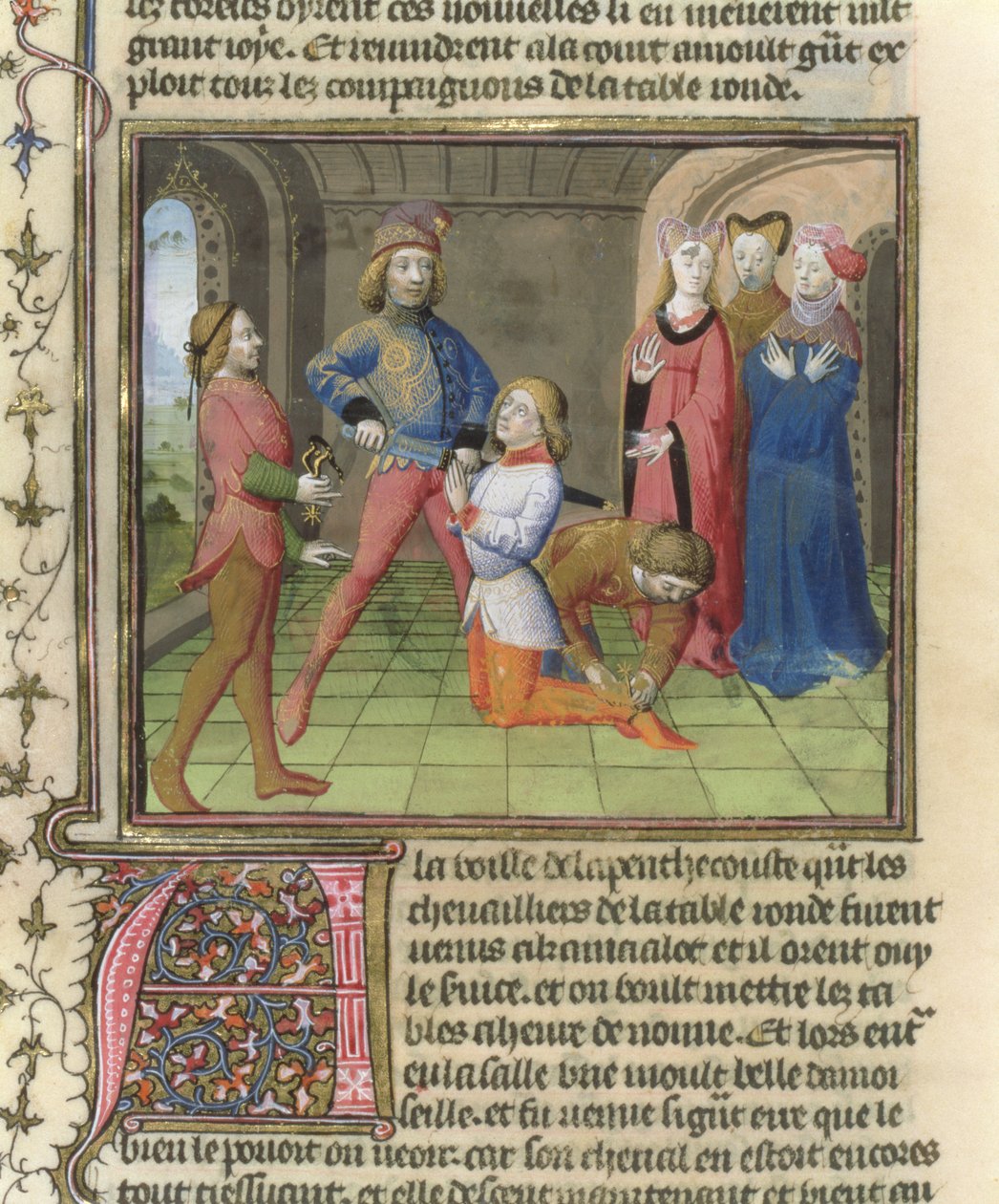 Fr.120 f.522v La Quite de Saint Graal