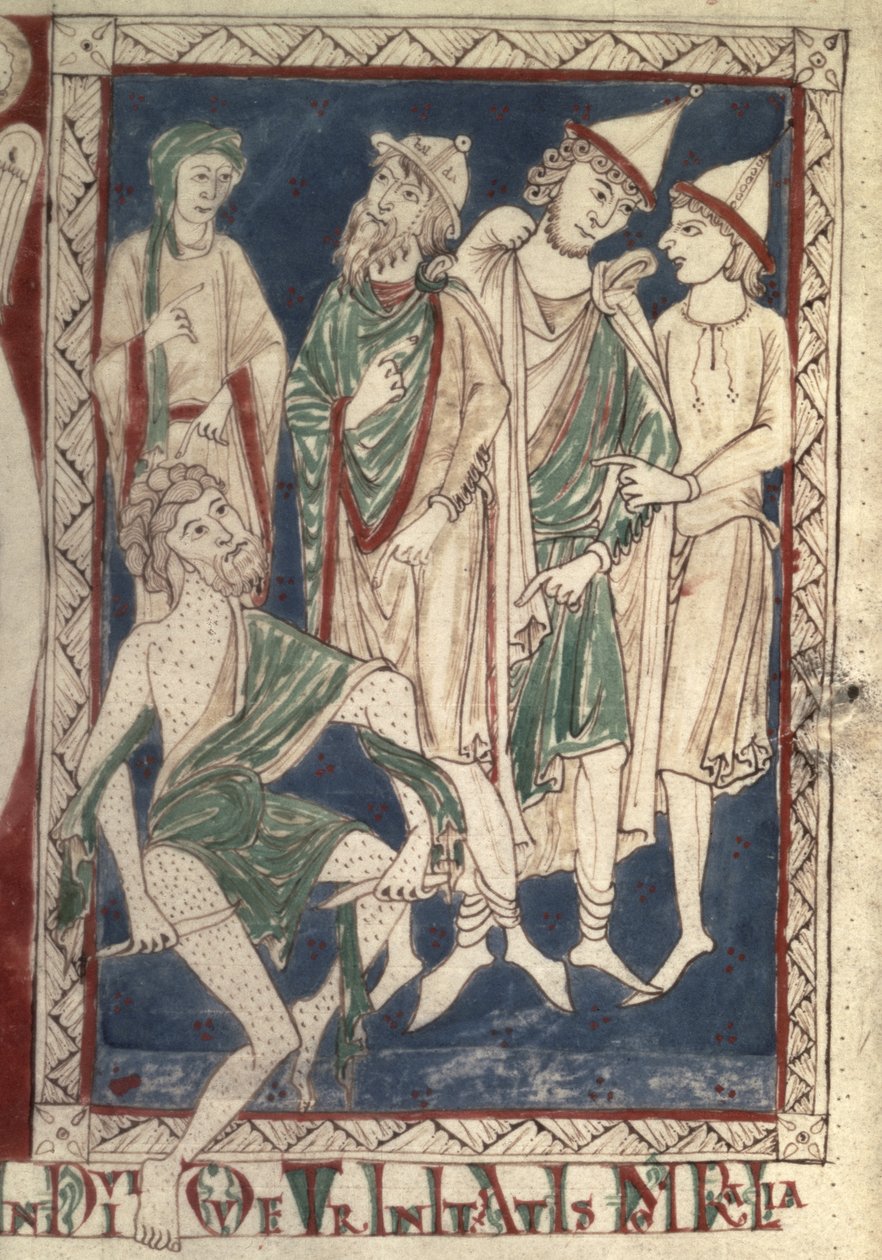 Fr.15307 f.1v Yaralarını Kaşıyan İş by French School