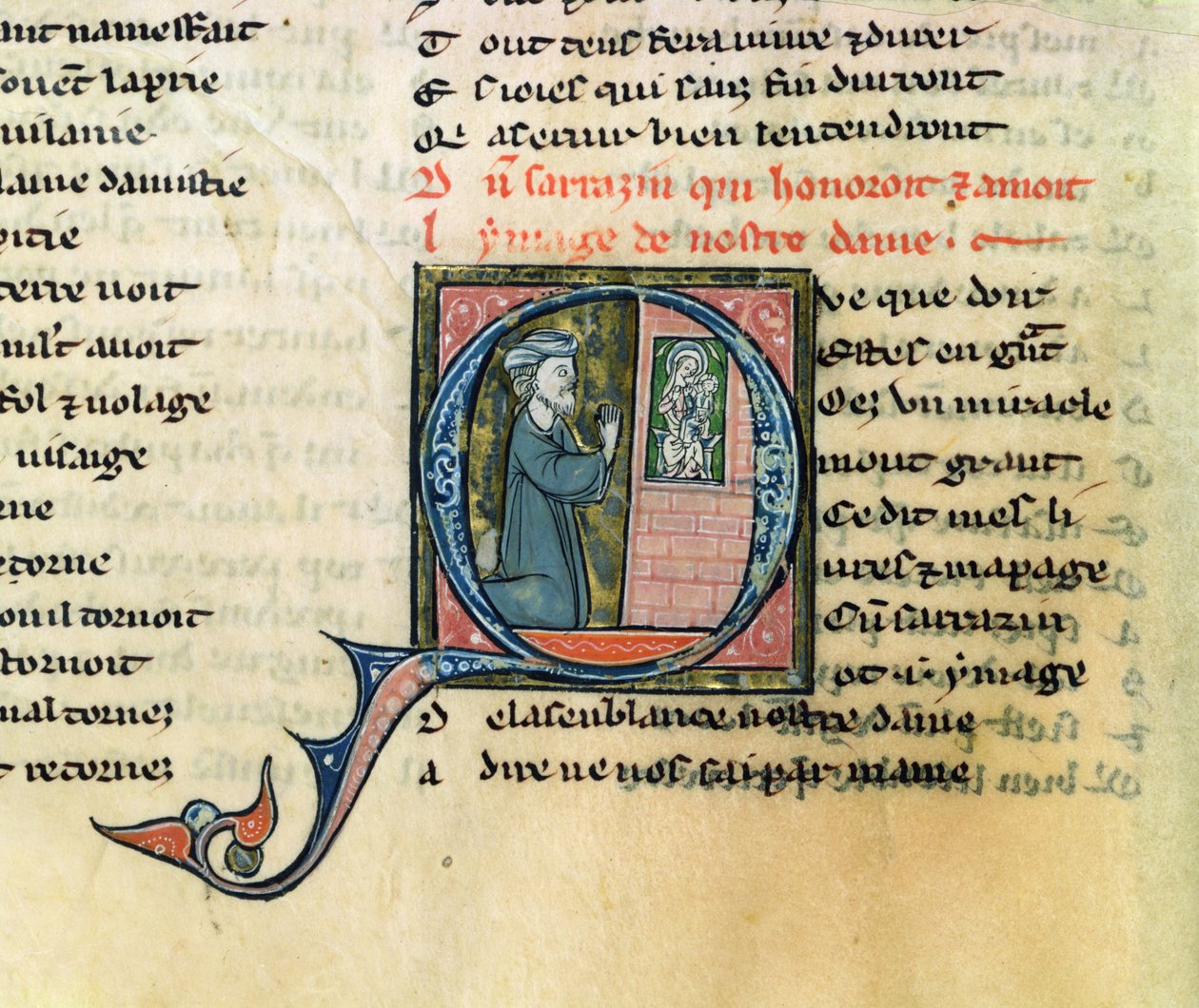 Fr.1533 f.100v Saracen, La Vie Nostre Dame