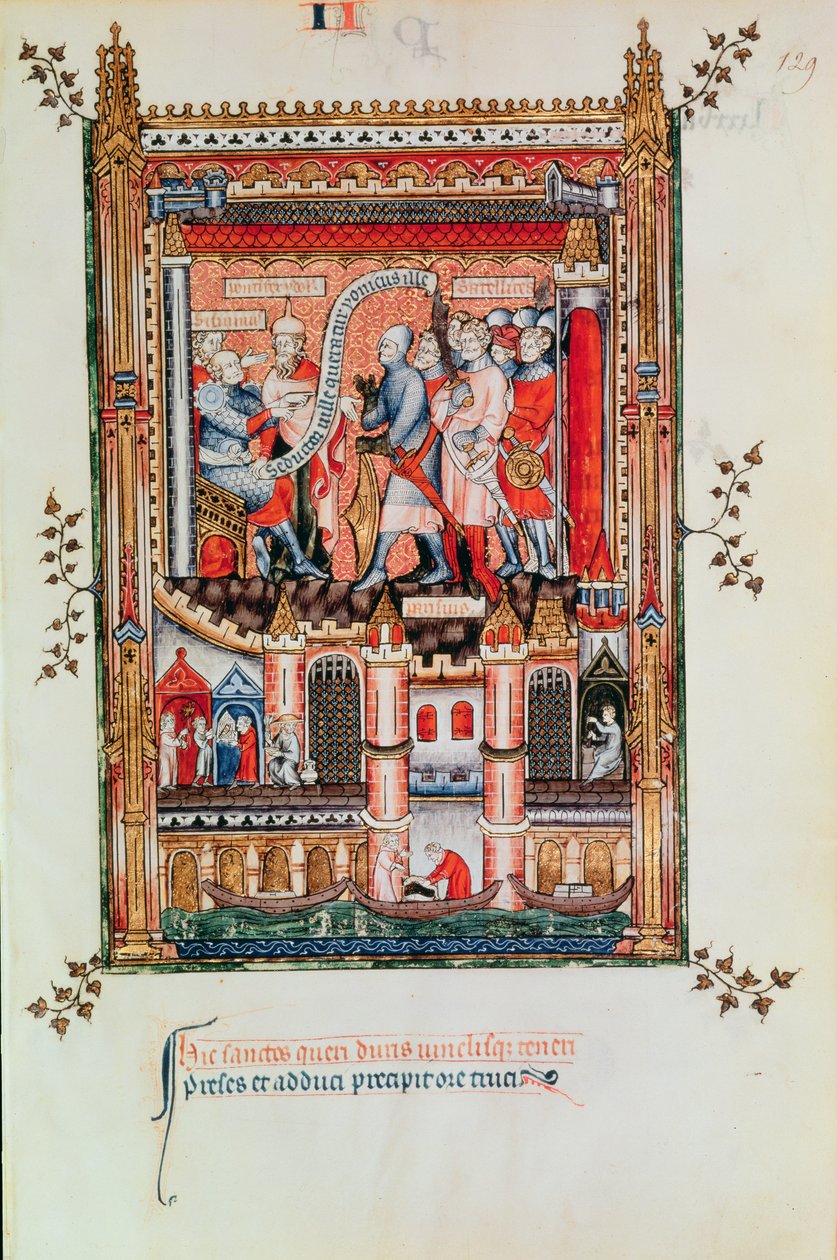 Fr 2091 fol.129 Sisinnius, Vie de St. Denis