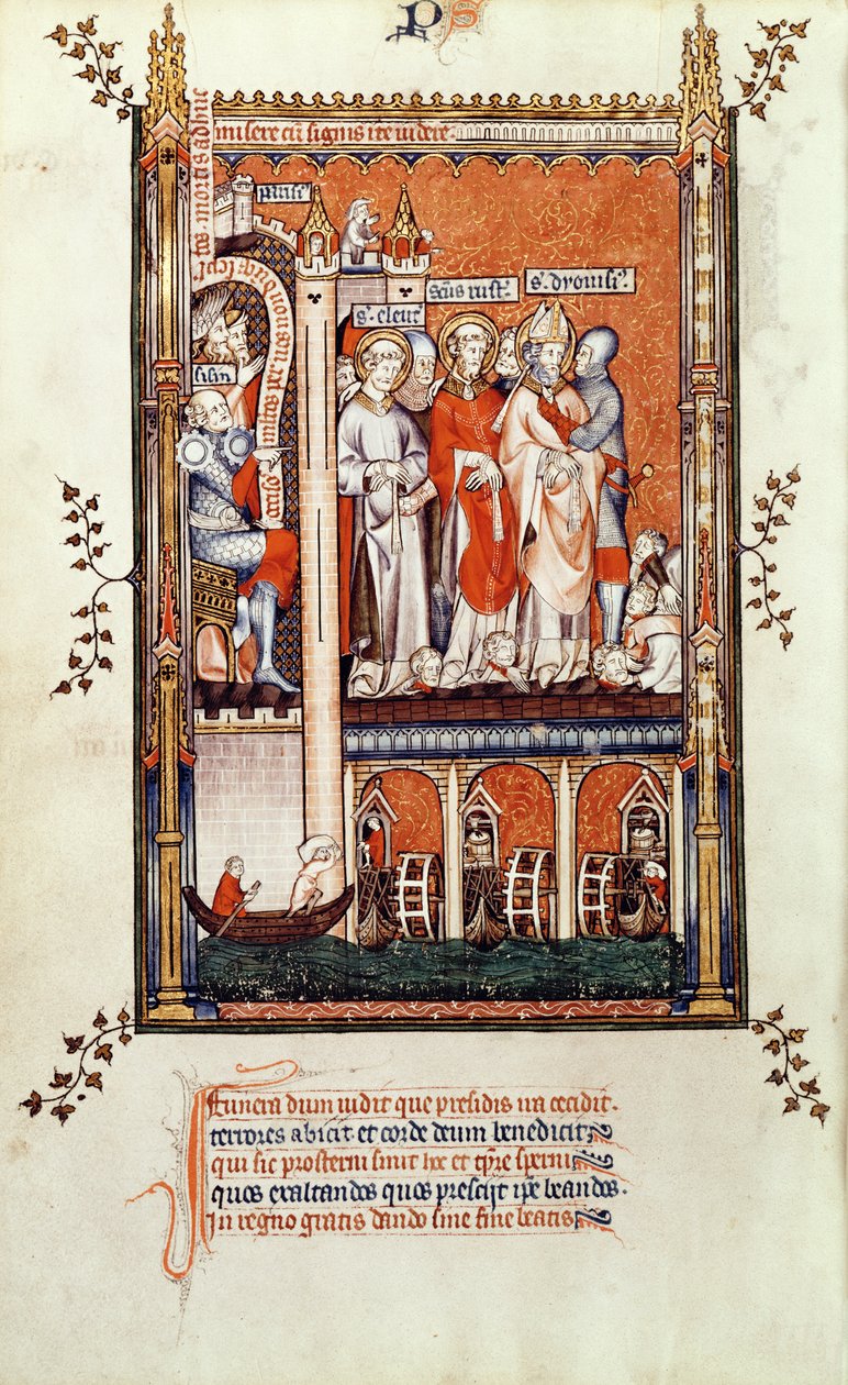 Fr 2092 f.37v Sisinnius, Vie de St. Denis